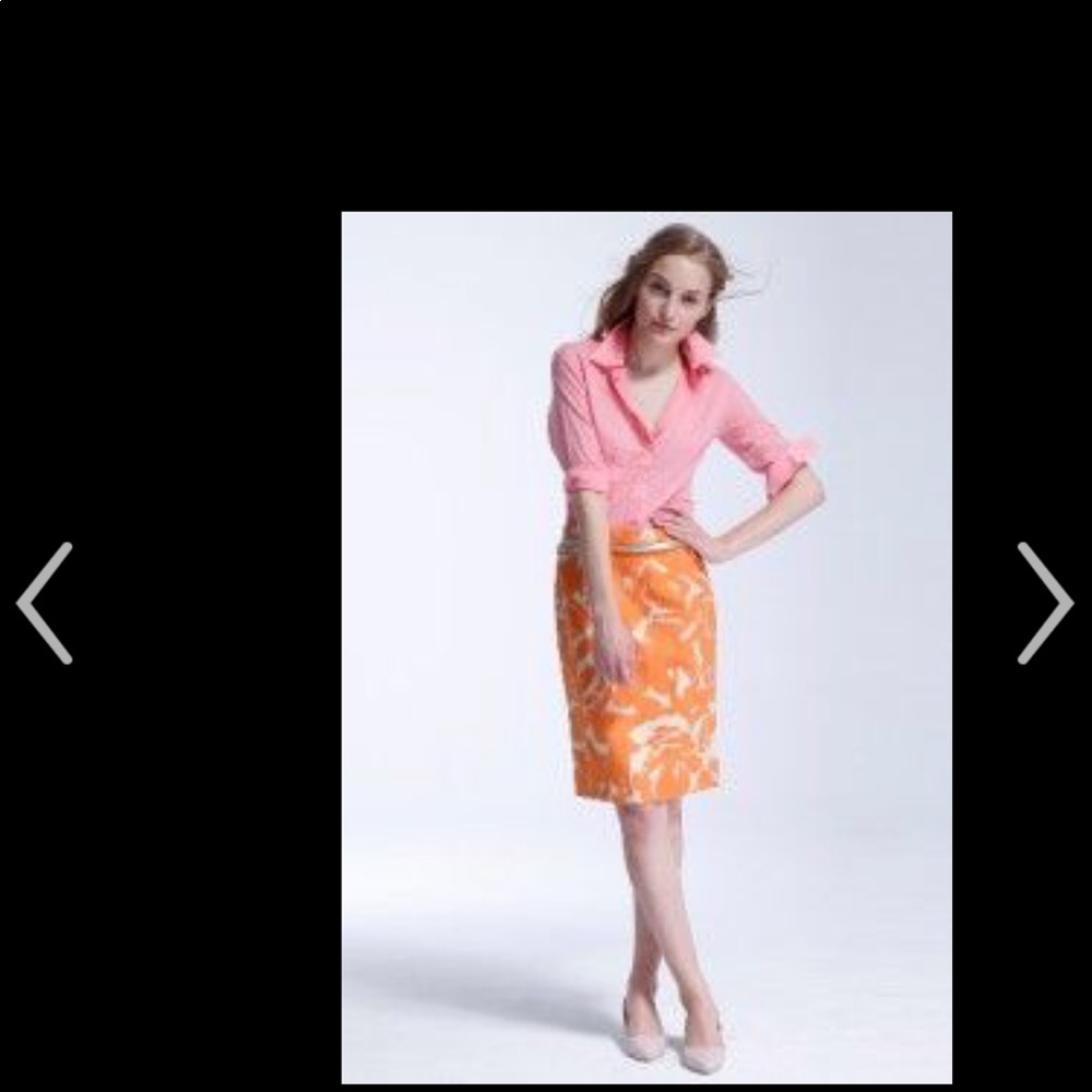 JCrew orange skirt - Picture 7 of 7